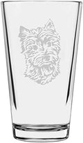 West Highland Terrier Custom Personalized Dog Themed Etched All Purpose 16oz Pint Glass