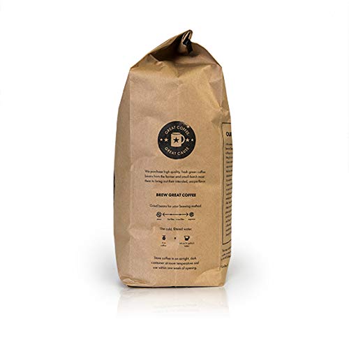 Fair Trade Organic Certified Swiss Water Process Decaf 5 lb Ground, 100% Arabica Specialty Coffee, 80 ounces, 5 pounds, Bulk Coffee