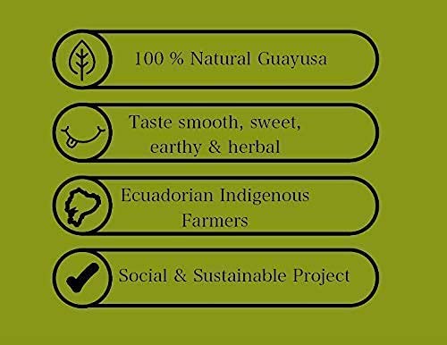 Pacha Ancient Energy Guayusa Tea | Green Guayusa | Traditional Guayusa | Loose leaf | Tea Bags | Energy Tea | l-theanine + caffeine | clean energy drink | Alternative to Yerba Mate, Coffee, and Green Tea (2 Pounds, Guayusa)