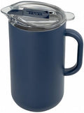 Served Premium Insulated Pitcher (2L/66oz) - Double Walled, Copper Lined Stainless Steel Pitcher with Lid - Vacuum Insulated Carafe for Hot Coffee, Tea, Iced Drinks, Water, Cocktails, and More