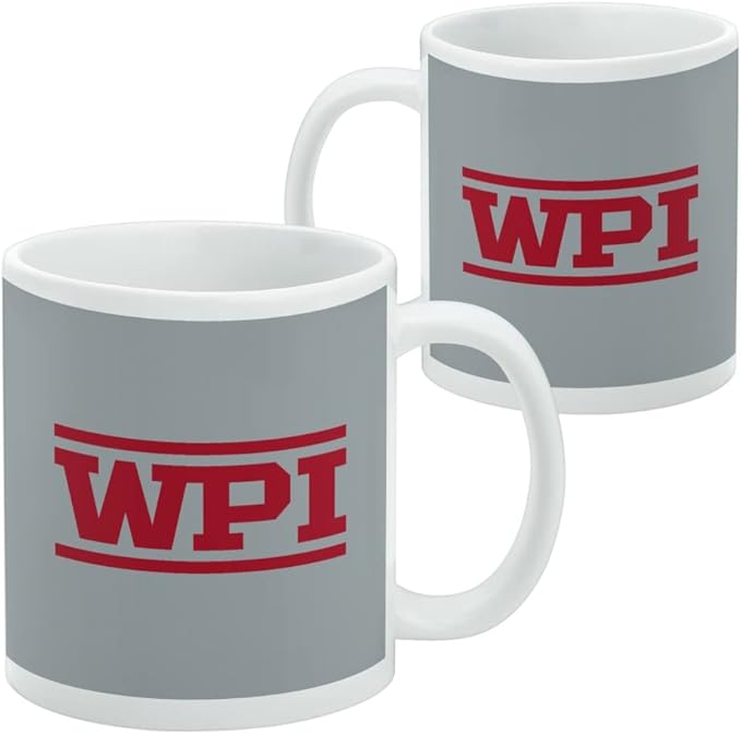 Worcester Polytechnic Goat Ceramic Coffee Mug, Novelty Gift Mugs for Coffee, Tea and Hot Drinks, 11oz, White