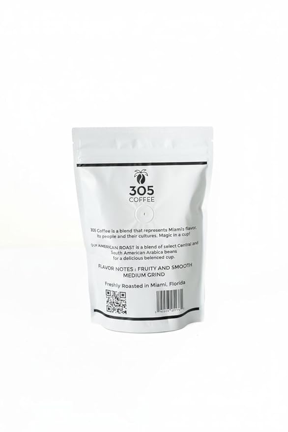 305 Coffee, Miami Blend, Premium Ground Coffee (10 oz, Decaf)