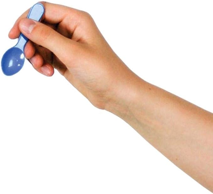 UNIQ 3000-Count 3 Inch Blue Mini Plastic Tasting Spoons | Disposable Small Taster Spoons for Food, Ice Cream, or Spices | Frozen Dessert Supplies