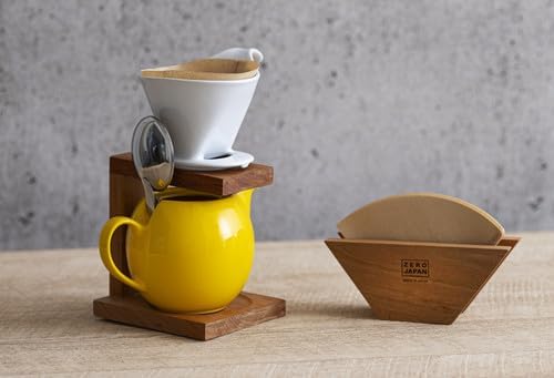 Zero Japan - Bee House Pour Over Coffee Dripper - Lead-Free & Cadmium-Free Ceramic Coffee Maker with Elegant Peek Hole, Drip Cone Brewer Coffee Gifts, Brewing Accessories - Tangerine, Standard Size