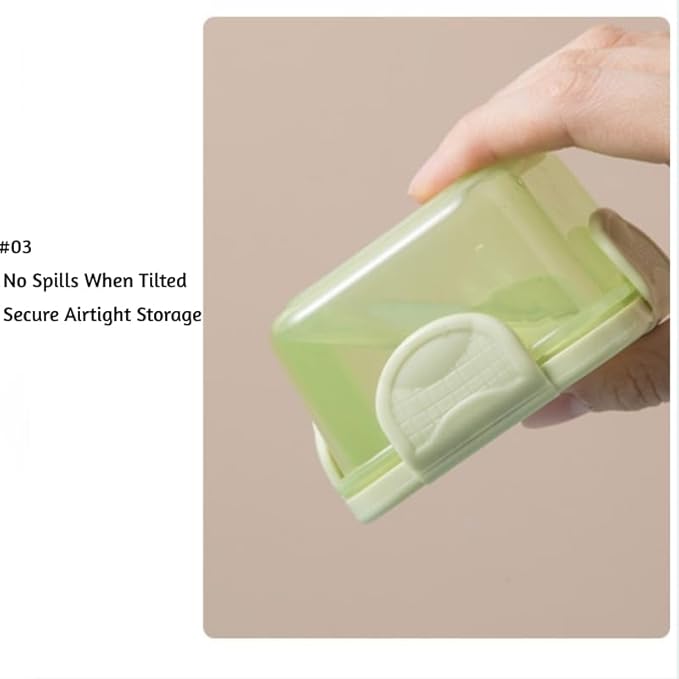 150 ml Food Storage Containers – BPA-Free Thickened PP, 4-Latch Airtight Lid, Freezer/Microwave/Dishwasher Friendly (Green)