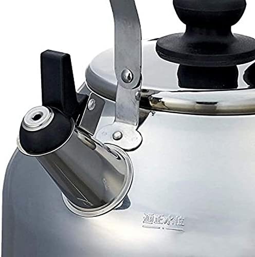 JapanBargain 1914, Tea Kettle Stainless Steel Whistling Water Coffee Tea Kettle Teapot Tea Pot for Stove Top IH Induction Ready Large Capacity Mirror Finish, 3.7 Liter