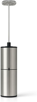 Premium Stainless Steel Electric Milk Frother | Battery Operated Foam Maker for Coffee, Latte, Matcha | Durable & Lightweight Handheld Frother for Creamy Foam | Ergonomic Design& Easy to Operate