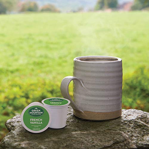 Green Mountain Coffee Roasters French Vanilla, Single-Serve Keurig K-Cup Pods, Flavored Light Roast Coffee, 24 Count