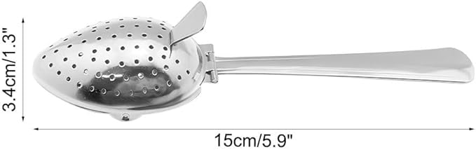 2PCS Tea Strainers, Stainless Steel Tea Diffuser Spoons with Long Handle for Loose Tea Leaf Coffee Herb