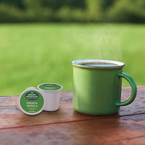 Green Mountain Coffee Roasters French Vanilla, Single-Serve Keurig K-Cup Pods, Flavored Light Roast Coffee, 24 Count