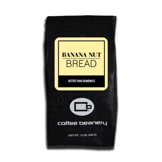 Banana Nut Bread Flavored Coffee, Specialty Arabica Coffee, Medium Roast, 12 ounce, Automatic Drip (Ground)