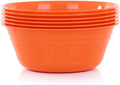 Mintra Home Snack Bowls (Small 6pk (600ml), Orange) - 5.75inW x 2.25inH