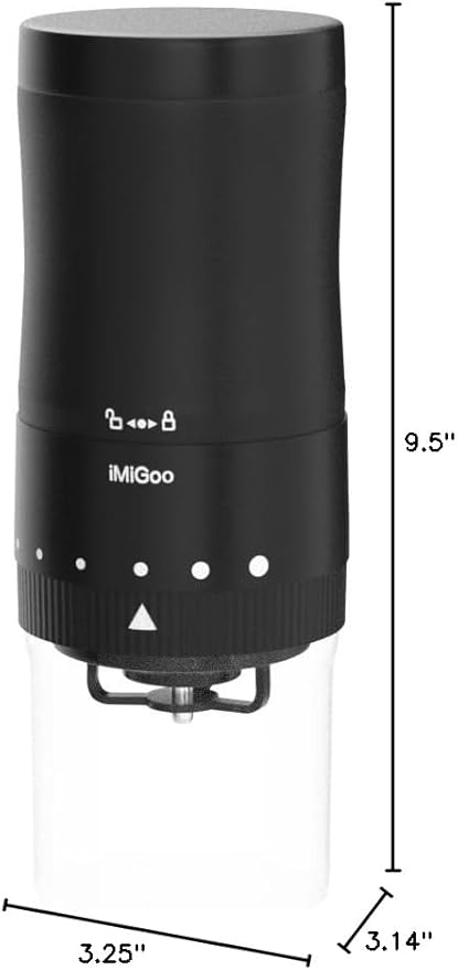 Conical Ceramic Burr Coffee Grinder - Electric Slow Grinder As Manual, with Adapter, Upgraded Grinding Bin - for Espresso, Pour Over, Drip, Percolator, Chemex, Cold Brew, French Press
