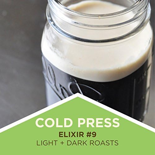 Tiny Footprint Coffee - Organic Cold Brew Cold Press Elixir | Blend of Light & Dark Roasts Whole Bean Coffee | Shade-Grown, Fair Trade & Carbon Negative | 16 Ounce