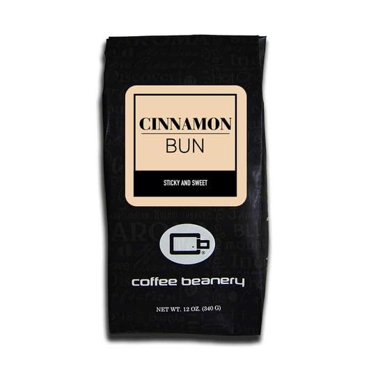 Cinnamon Bun Flavored Coffee, Specialty Arabica Coffee, Medium Roast, 12 ounce, Fine