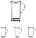 Montana Cocktail Pitcher with Lid, Indoor/Outdoor, Clear, 60 oz. (Pack of 4)