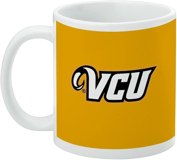 Virginia Commonwealth University Rams Logo Ceramic Coffee Mug, Novelty Gift Mugs for Coffee, Tea and Hot Drinks, 11oz, White