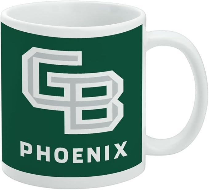 University of Wisconsin - Green Bay Phoenix Logo Ceramic Coffee Mug, Novelty Gift Mugs for Coffee, Tea and Hot Drinks, 11oz, White