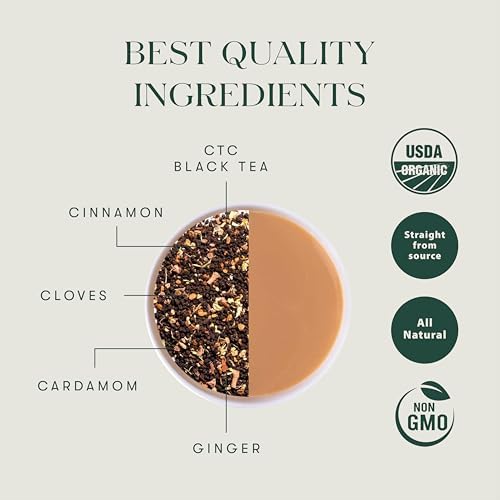 Luxmi Estates Chai Adda-Bari 25 Tea Bags (50g) Pack | Masala Chai | Certified Organic Black Tea