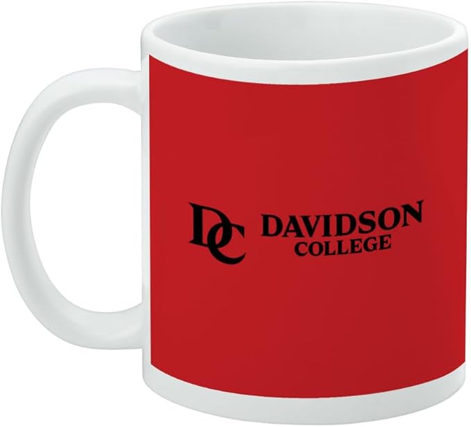 Davidson College Wildcats Ceramic Coffee Mug, Novelty Gift Mugs for Coffee, Tea and Hot Drinks, 11oz, White