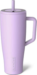 BrüMate Era 40 oz Tumbler with Handle and Straw | 100% Leakproof Insulated Water Bottle Tumbler with Lid and Flexible SoftSip Straw | Made of Stainless Steel | Cup Holder Friendly | 40oz (Lavender)