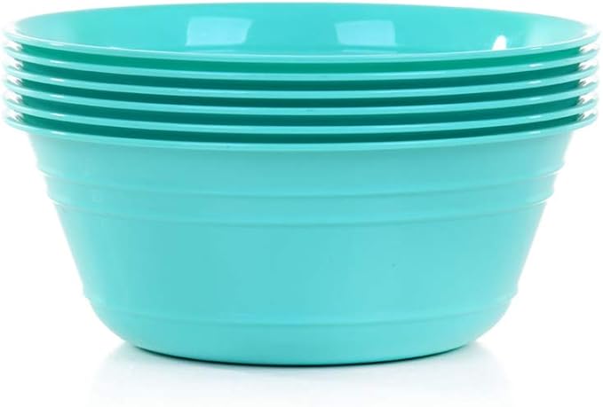 Mintra Home Snack Bowls (Medium 6pk (1.8L), Teal)