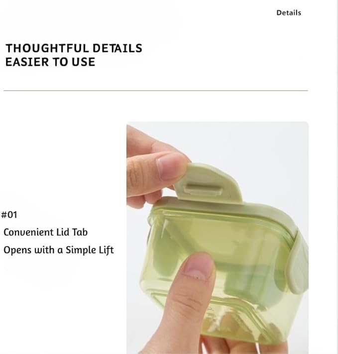 150 ml Food Storage Containers – BPA-Free Thickened PP, 4-Latch Airtight Lid, Freezer/Microwave/Dishwasher Friendly (Clear With Black)