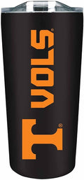 Campus Colors NCAA Stainless Steel Tumbler perfect for Gameday - 18 oz - Double Walled - Keeps Drinks Perfectly Insulated (Tennessee Volunteers - Black)