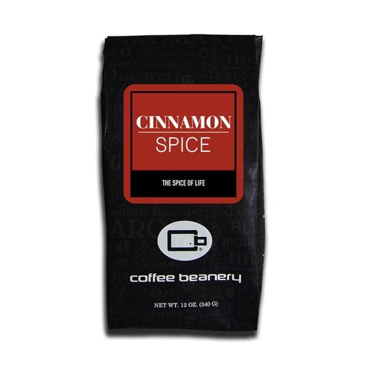 Cinnamon Spice Flavored Coffee, Specialty Arabica Coffee, Medium Roast, 12 ounce, Fine