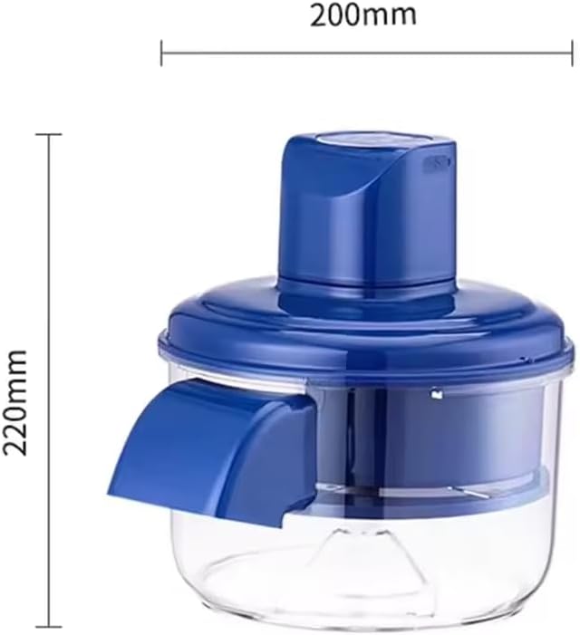 Electric Vegetable Peeler, Blue and Clear Kitchen Food Processor with Transparent Container