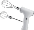 SEIWEI Electric Handheld Mixer with 2 Stirring Rods Household Electric Egg Beater 3 Speed Modes for Whipping Mixing Pudding Cookies Cakes Batters USB Rechargeable