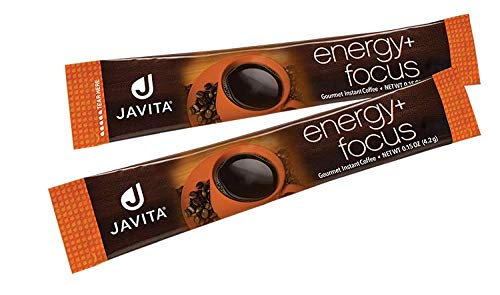 Energy + Focus Instant Coffee by Javita – Premium Arabica with Adaptogens – Clean Energy & Mental Clarity Support – Convenient Functional Coffee Mix (1 box/24 serv.)