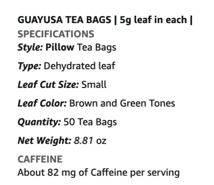 Pacha Ancient Energy Guayusa Tea | Green Guayusa | Traditional Guayusa | Loose leaf | Tea Bags | Energy Tea | l-theanine + caffeine | clean energy drink | Alternative to Yerba Mate, Coffee, and Green Tea (50 Count, Guayusa)