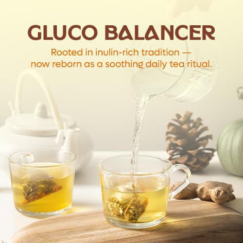 DALAMHARI Jerusalem Artichoke Tea 30T | Inulin Rich Post Meal & Sugar Balance Functional Tea | Korean Hand-Roasted Sunchoke Te De Alcachofa | Cold Brew Ready Triangle Teabags | Smooth Move & Colon Broom Alternative