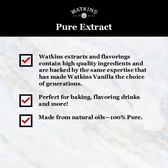 Watkins Pure Anise Extract, Non-GMO, Kosher, 2 oz. Bottle, 1-Pack