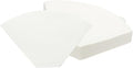 uxcell 100Pcs Coffee Filters, Disposable Fan-Shaped Paper Filter for 4-6 Cups, Suitable with Home Office Use and Drip Coffee Maker, White(U1O3)