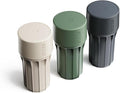 Staze Preserve Vacuum Sealed Storage Jars (148ml) | Patented Smell Proof Containers | Herb Storage & Food Storage Container with Protection - (CAMO TRIO)