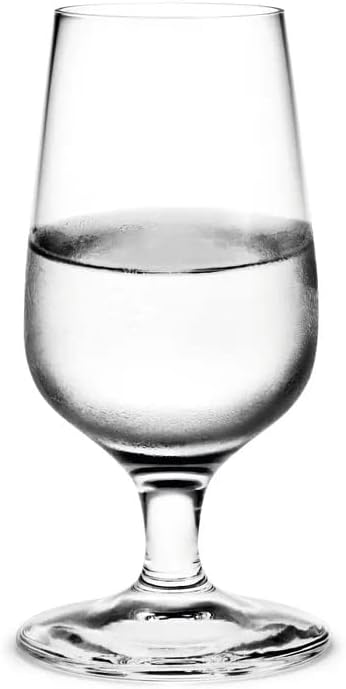 Holmegaard Bouquet Shot Glass, Clear, 2" D x 4" H, Set of 6, Designed by Peter Svarrer, Gift Box Included