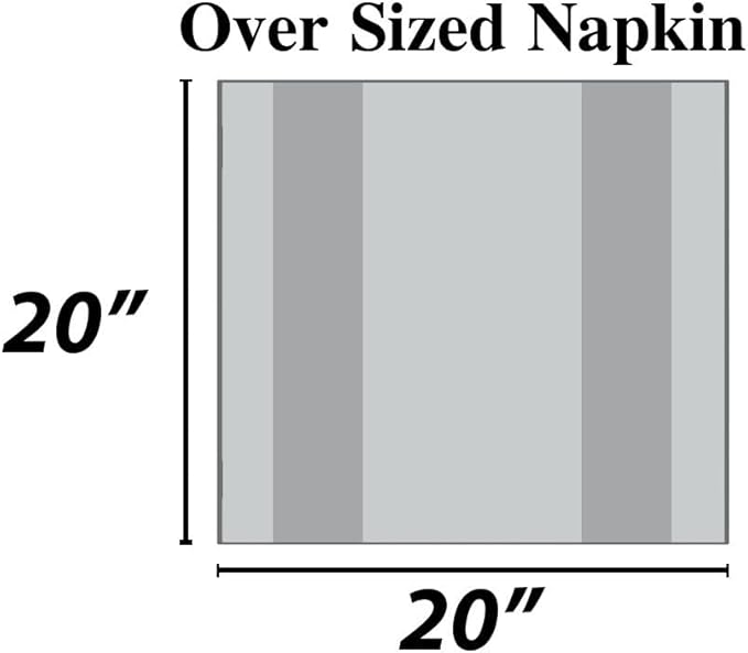Urban Villa Dinner Napkins Solid Taupe Color Cloth Napkins (Set of 12) Oversized 20x20 Inches 100% Cotton Slub Premium Quality Soft Durable Mitered Corners Reusable Washable Everyday Use Napkins