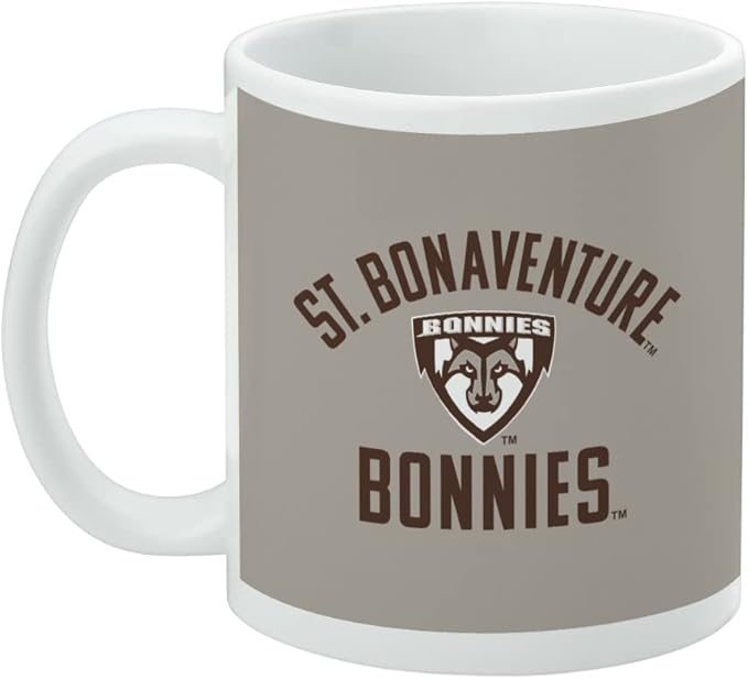 St. Bonaventure Bonnies Ceramic Coffee Mug, Novelty Gift Mugs for Coffee, Tea and Hot Drinks, 11oz, White