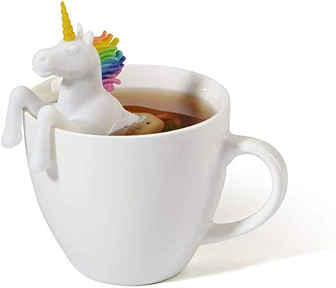 Cute Snail Shape Silicone Tea Bag Holder Tea Infuser Tea Filters Unicorn Tea Infusion Tea Strainer Steeper Shape Silicone Wine Cup Tag Tea Holders Suitable for Family Parties Office Supplies 6PCS