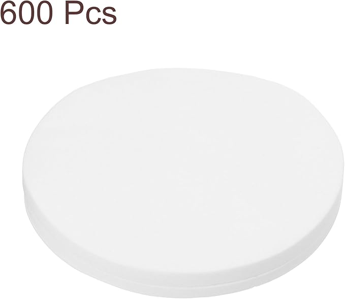 uxcell 600Pcs Coffee Filters, 64mm Disposable Round Paper Filter White for Home Office Use Pour Over and Drip Coffee Maker