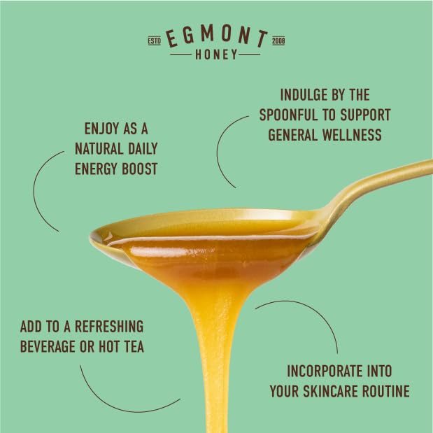 Egmont Honey MGO 265+ / UMF 10+ - NON-GMO, Kosher, Recycled plastic jar, Traceable 100% Pure & Raw Authentic New Zealand Honey (500g)