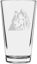 Shiba Inu Custom Personalized Dog Themed Etched All Purpose 16oz Pint Glass