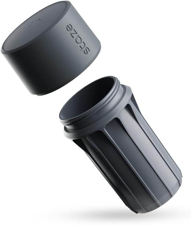 Staze Preserve Storage Jars (148ml) | Patented Containers | Herb Storage & Food Storage Container - (SLATE)