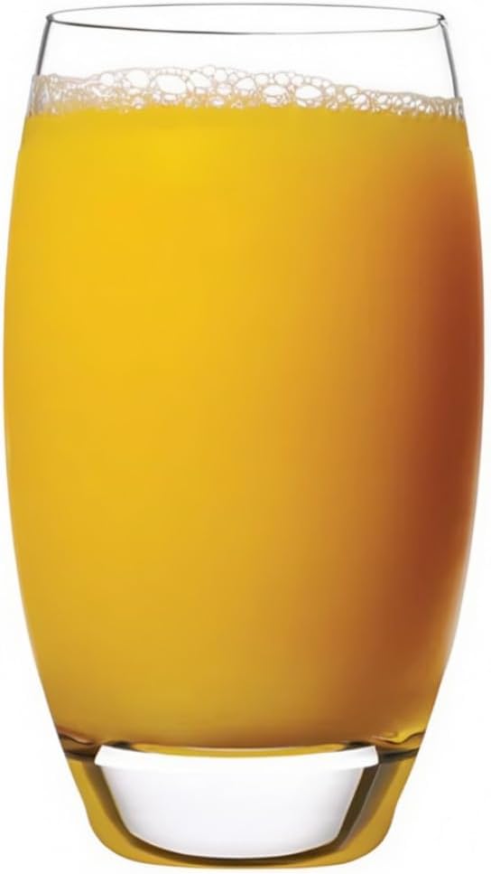 Luigi Bormioli Crescendo Highball Glasses, Set of 4-20 Oz Lead-Free Crystal Tall Tumblers with Thick Base - Laser Cut Rims, Classic for Cocktails, Water, Long Drinks - Made in Italy, Dishwasher Safe