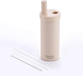 Insulated Tumbler S with Two Straws, Ideal for Office, Travel, Stainless Steel Vacuum Insulated, Excellent Temperature Preservation, Leak-Proof, Durable, 24 oz, Latte