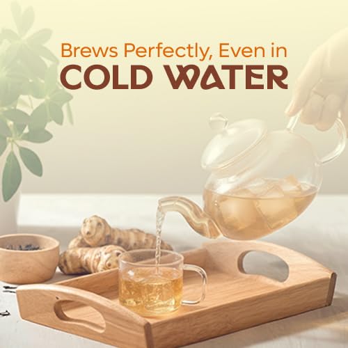 DALAMHARI Jerusalem Artichoke Tea 30T | Inulin Rich Post Meal & Sugar Balance Functional Tea | Korean Hand-Roasted Sunchoke Te De Alcachofa | Cold Brew Ready Triangle Teabags | Smooth Move & Colon Broom Alternative