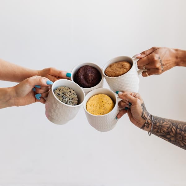 Sweet Logic Keto Dessert Mug Cake Mixes - Breakfast Variety Pack - Blueberry, Apple Cinnamon, Lemon Poppyseed, & Orange Almond - Low Sugar - Low Carb - Gluten-Free - High Protein - All Natural (4 Pack)