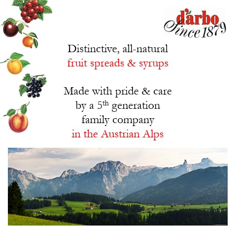 D'arbo Syrup Single Bottle Elderflower 500ml (16.9oz) Bottles From Austria